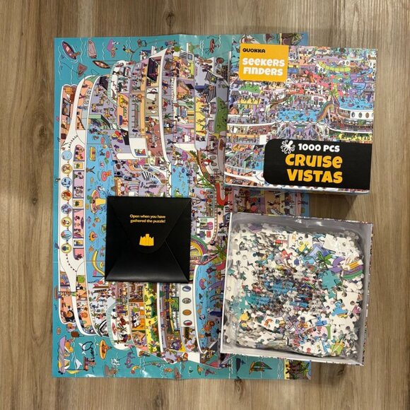 Quokka - Seekers Finders "Cruise Vistas" 1000 pc Jigsaw Puzzle - Picture 2 of 3